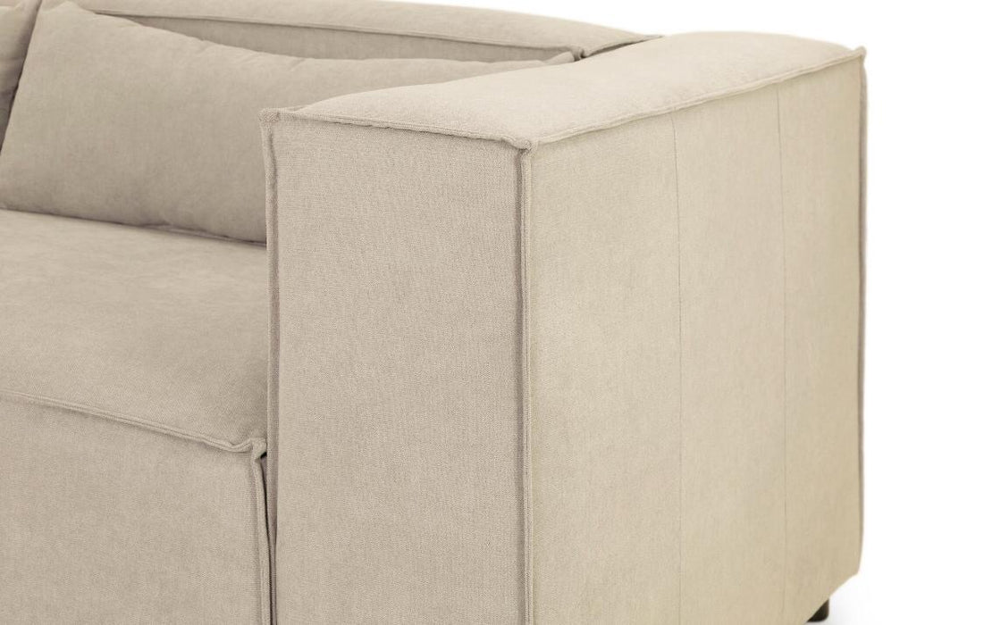 Light beige deals corner sofa