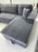 Lancaster U-Shape/Cinema Sofa Bed with Storage and Cup Holders (Available in Chenille Natural or Grey)