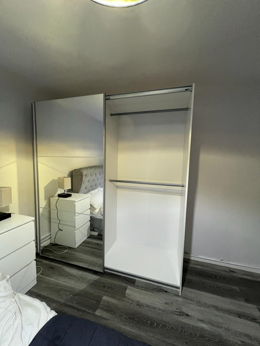 200cm California Sliding Door Wardrobe (available in white, grey or black)