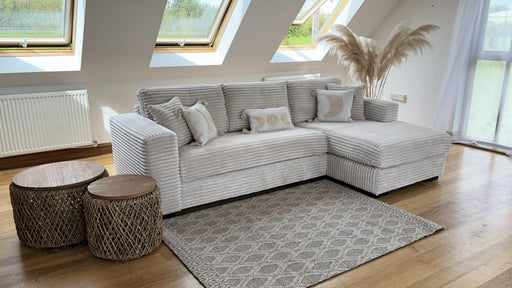 Isabella Corner Sofa (Available in Corduroy Natural or Grey)