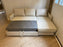 Megan Corner Sofa Bed with Storage (Available in Chenille Teal, Light Grey or Stone)