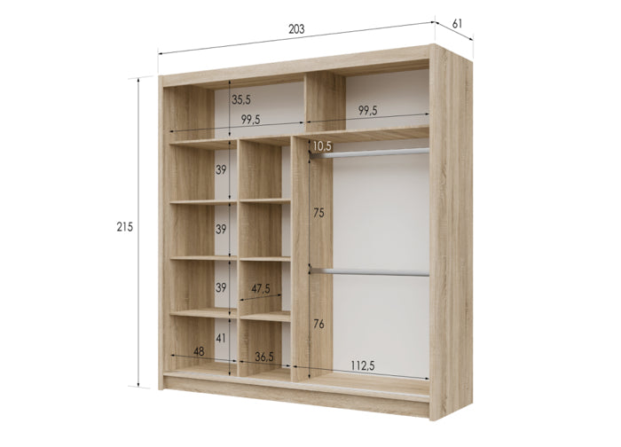 203cm Montana Sliding Door Wardrobe