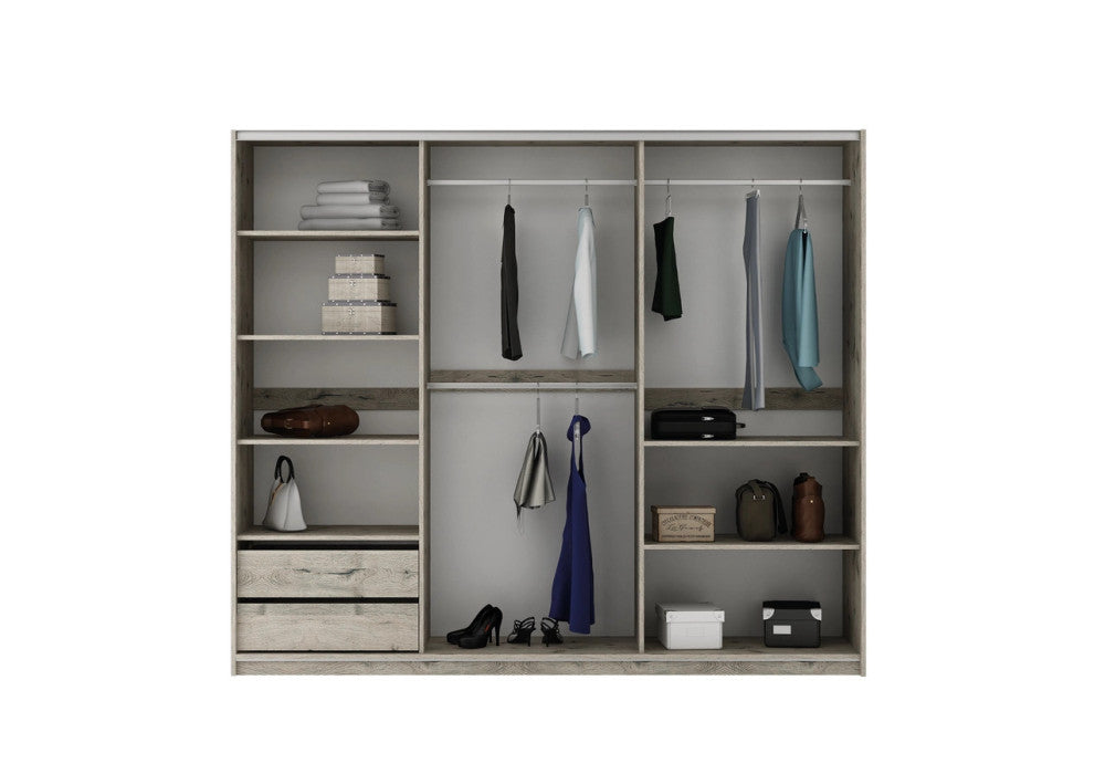 250cm Nebraska Sliding Door Wardrobe