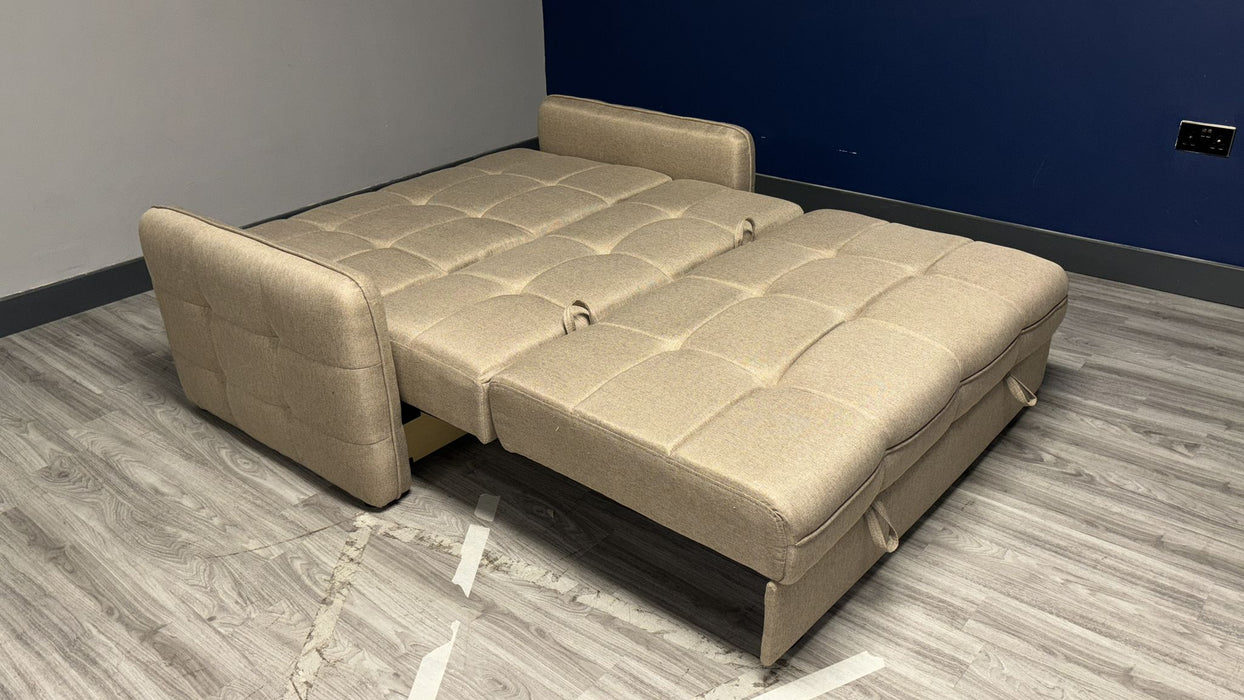 Milli 2 Seat Sofa Bed (Available in Velvet Grey or Mocha)