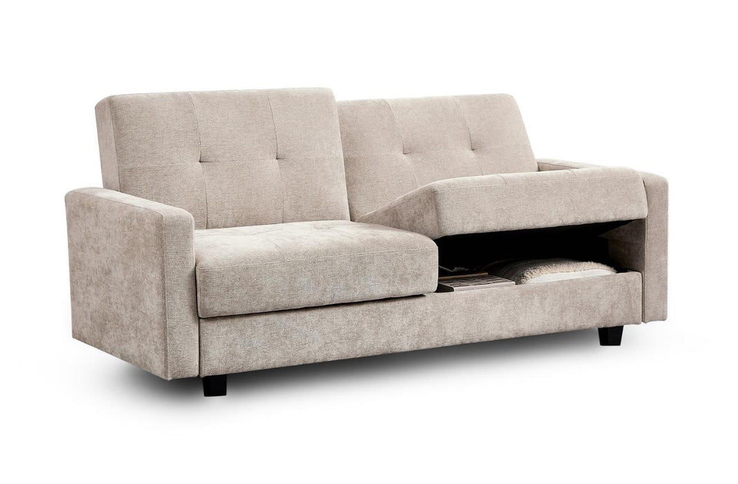 Holly 3 Seat Sofa Bed (Available in Chenille Beige or Grey)