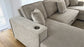 Lancaster U-Shape/Cinema Sofa Bed with Storage and Cup Holders (Available in Chenille Natural or Grey)