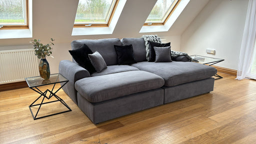 Benji Corner Sofa/Sofa Bed (Available in Linen Charcoal, Light Grey or Biscuit)