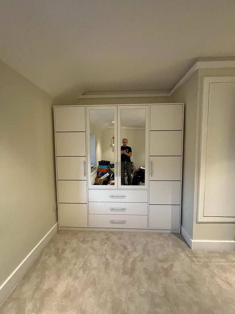 196cm San Francisco Wardrobe in White