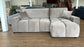 Lenny Corner Storage Sofa Bed (Available in Velvet Natural, Grey or Putty)