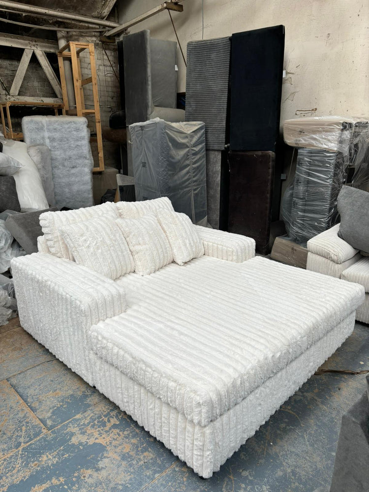 Balham Sofa (Available in Fluffy Corduroy Cream, Charcoal, Blue, Green, Black or Brown)